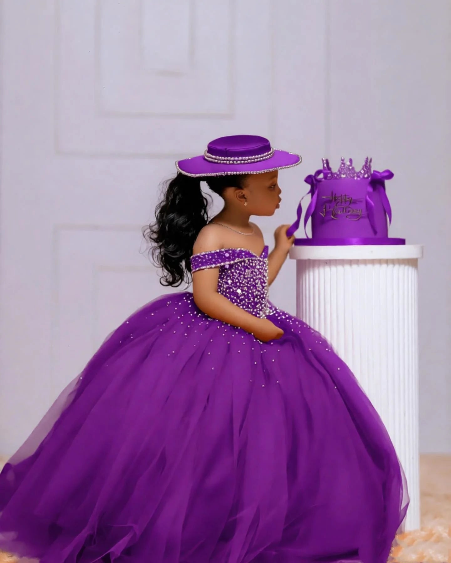 Crystal Tulle Pageant Ball Gown
