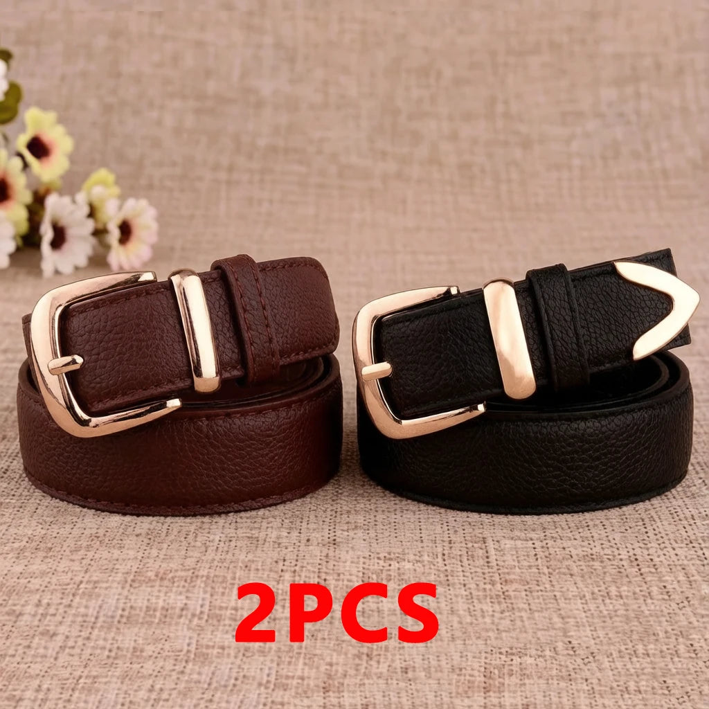 Classic Gold-Buckle Belt