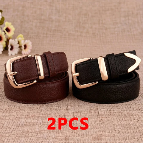 Classic Gold-Buckle Belt