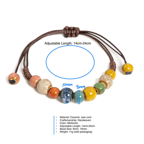 Colorful Handmade Ceramic Bracelet