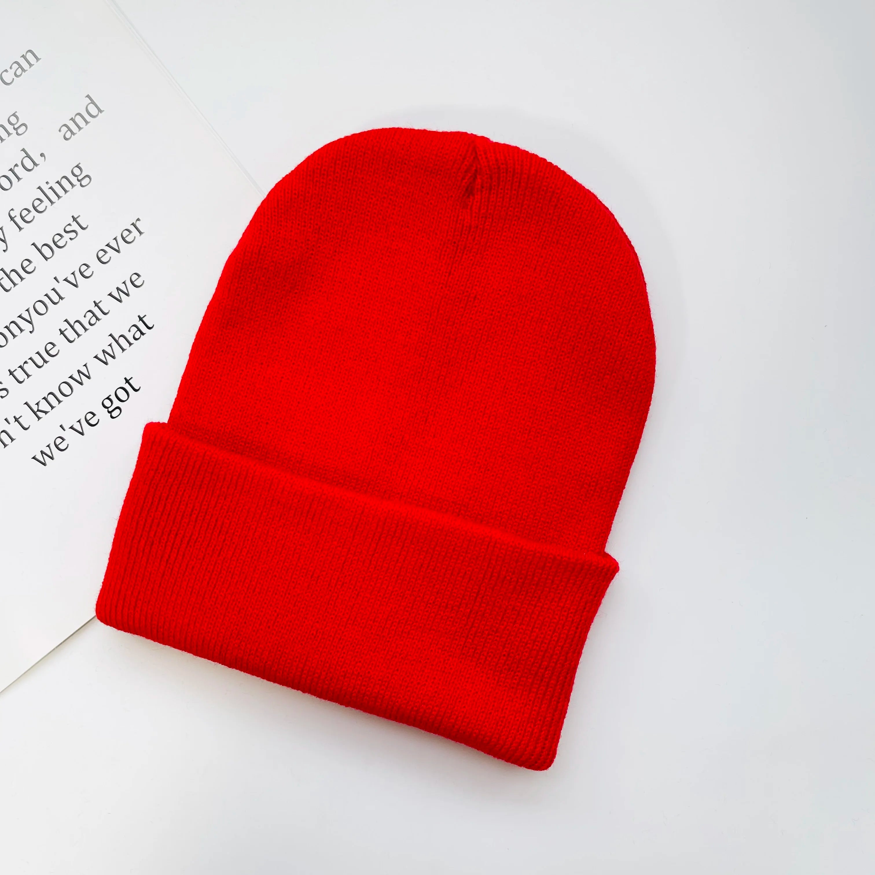 Rib-Knit Cuffed Beanie