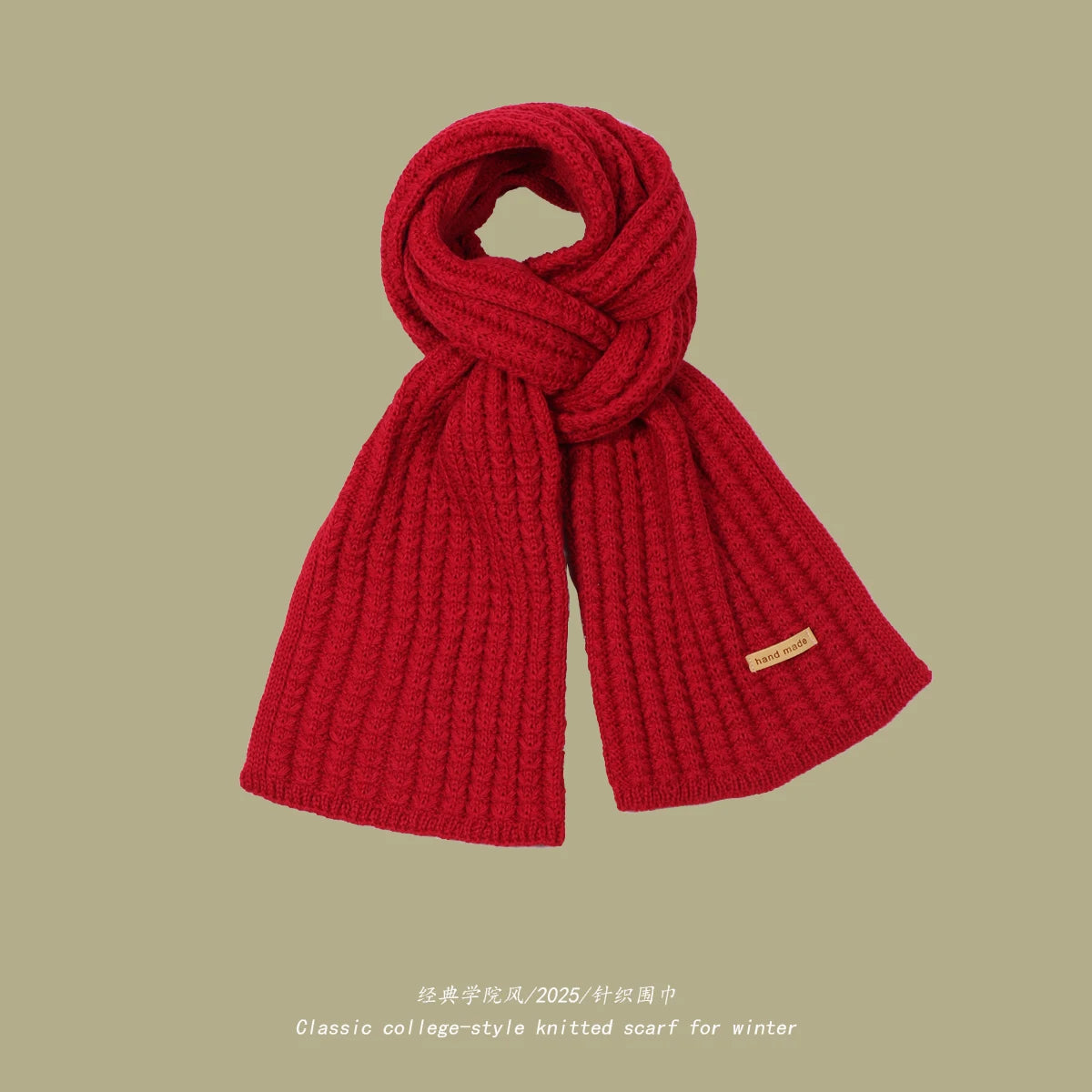 Chunky Rib-Knit Scarf