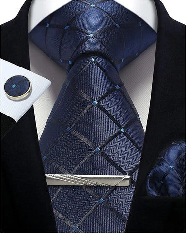 Tie, Clip & Pocket Square Set