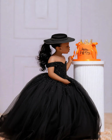 Crystal Tulle Pageant Ball Gown