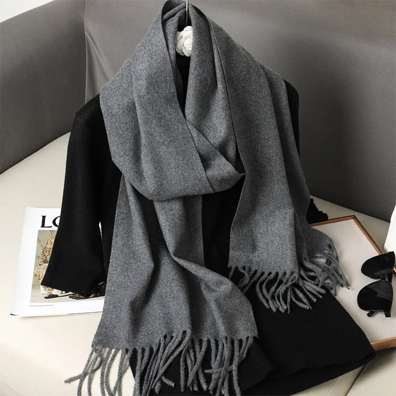 Soft Solid Winter Scarf