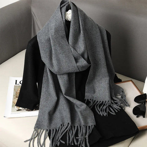 Soft Solid Winter Scarf