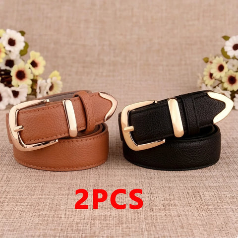 Classic Gold-Buckle Belt