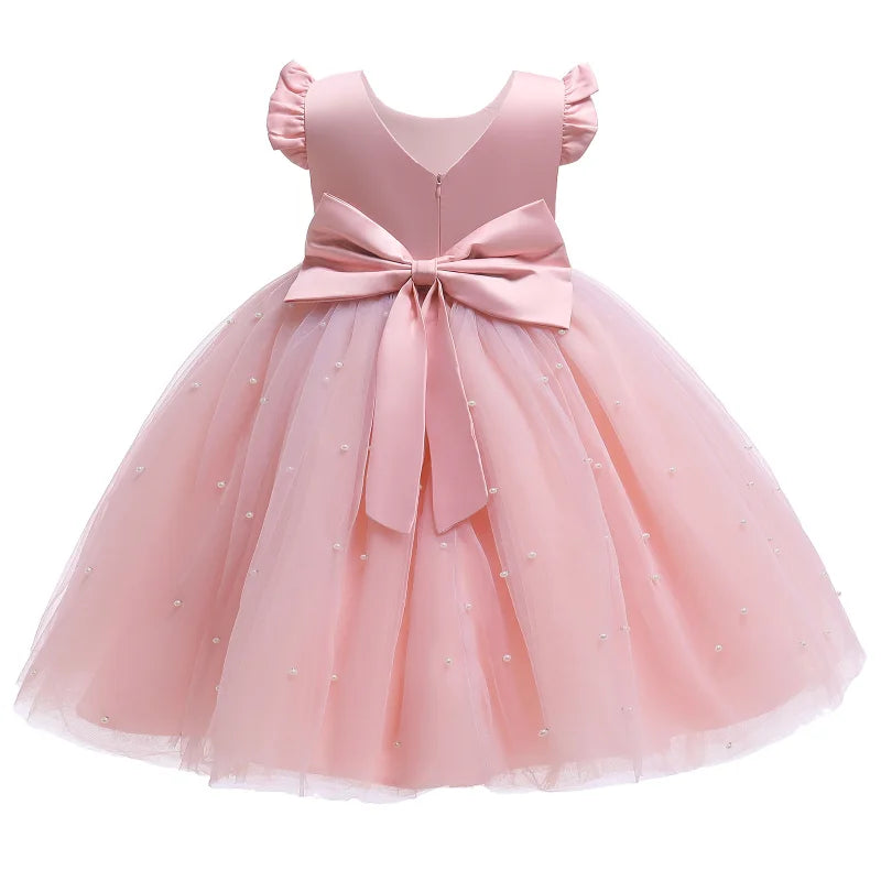 Tulle Party Dress with Big Back Bow