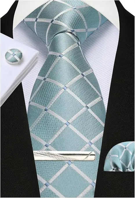 Tie, Clip & Pocket Square Set