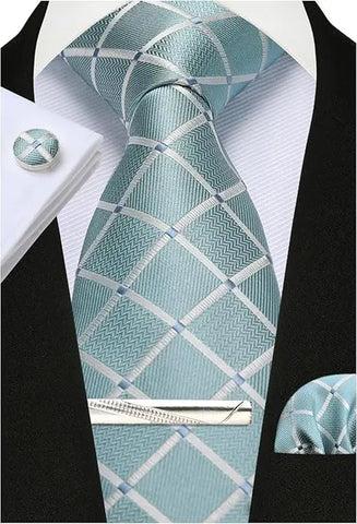 Tie, Clip & Pocket Square Set
