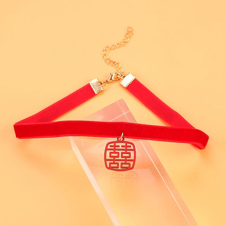 Velvet Charm Choker