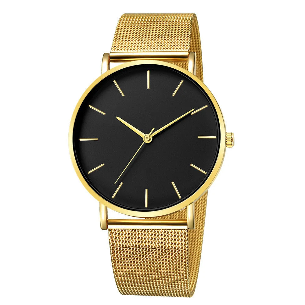 Ultra-Thin Mesh-Strap Watch