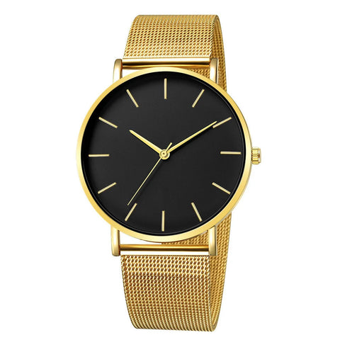 Ultra-Thin Mesh-Strap Watch