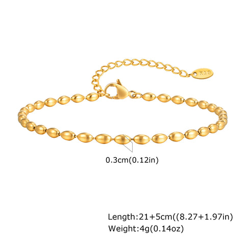 Stainless Steel Lucky Evil Eye Anklet Bracelet for Women