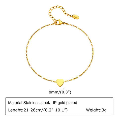 Stainless Steel Lucky Evil Eye Anklet Bracelet for Women