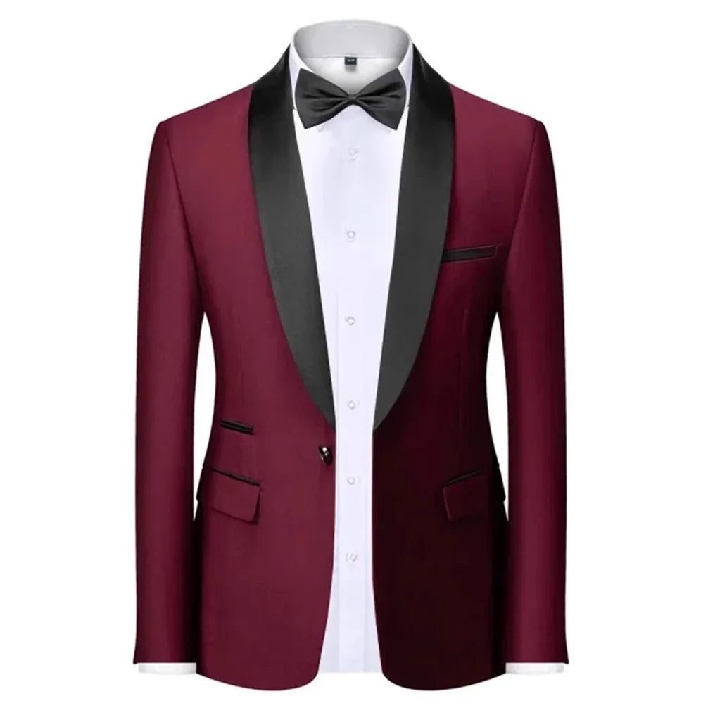 Velvet Shawl-Collar Blazer