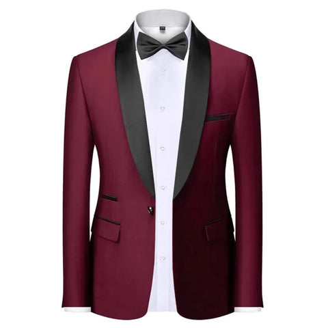 Velvet Shawl-Collar Blazer