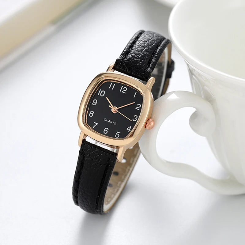 Minimalist Leather-Strap Watch