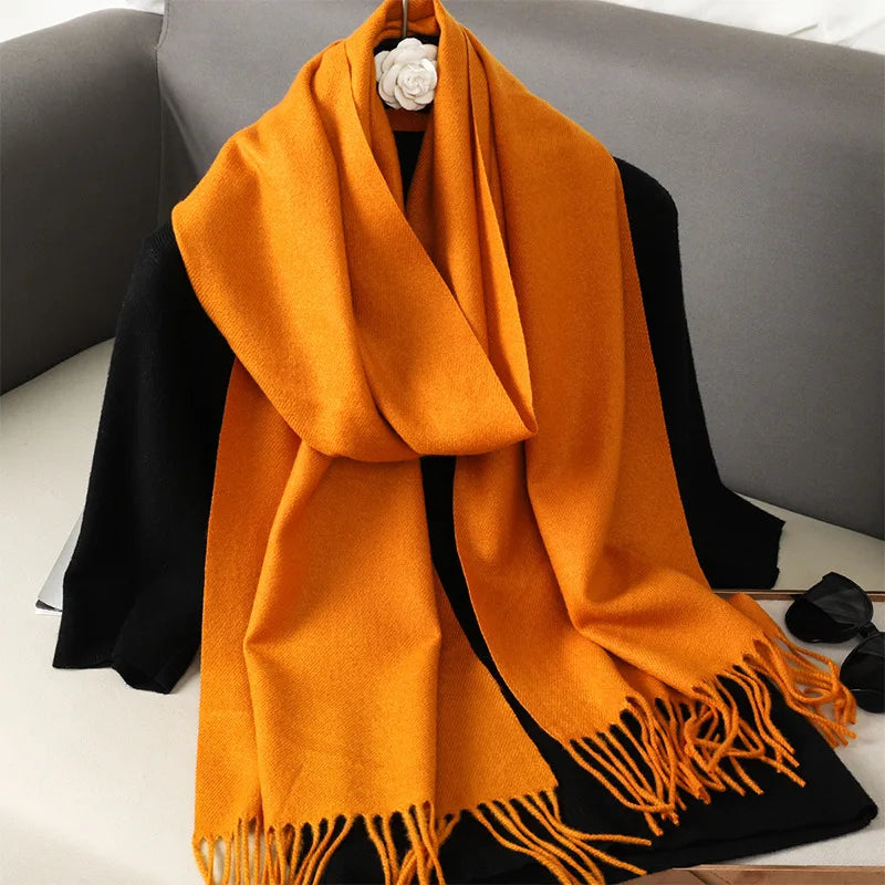 Soft Solid Winter Scarf