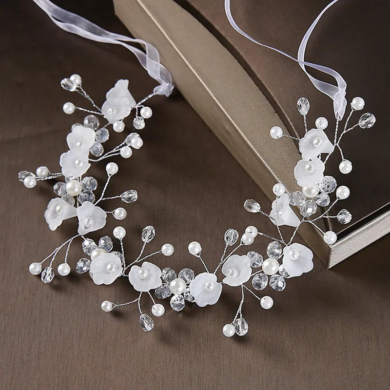 Girls' Floral Vine Ribbon Headband