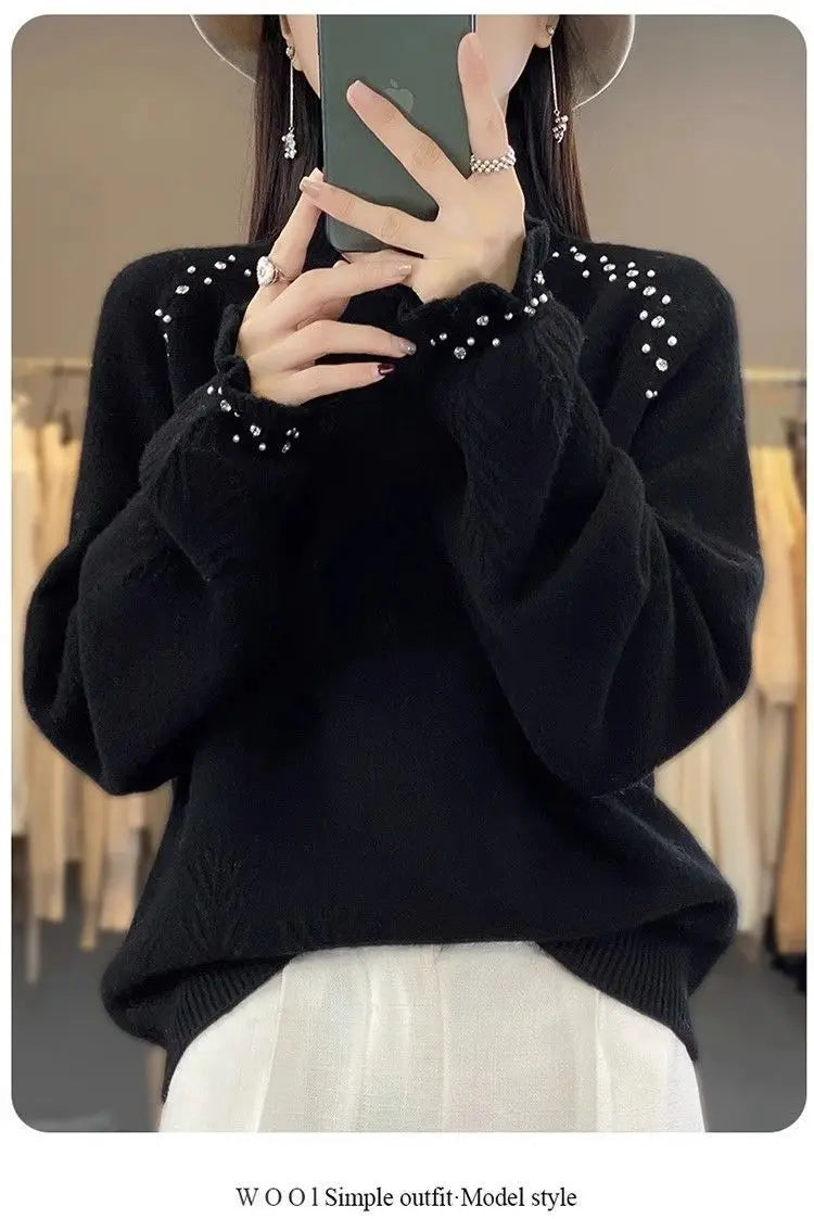 Ribbed Turtleneck Sweater