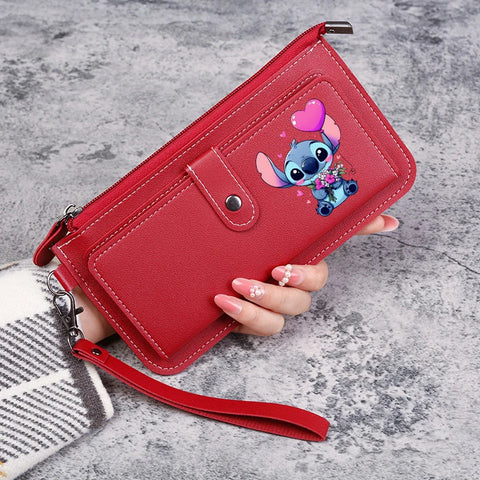 Disney Stitch Wallets for Women Anime Cartoon