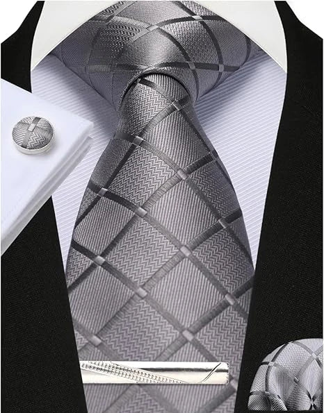 Tie, Clip & Pocket Square Set