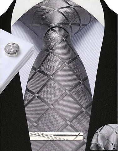 Tie, Clip & Pocket Square Set