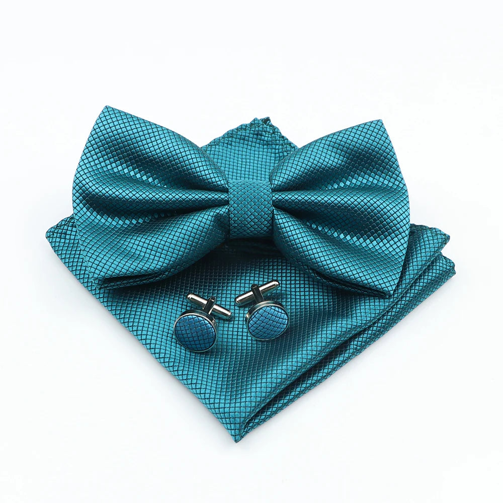 Bow Tie, Pocket Square & Cufflink Set