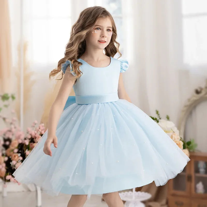 Tulle Party Dress with Big Back Bow
