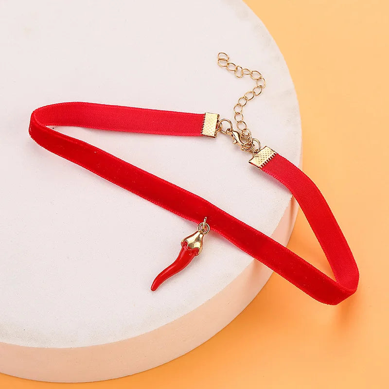 Velvet Charm Choker