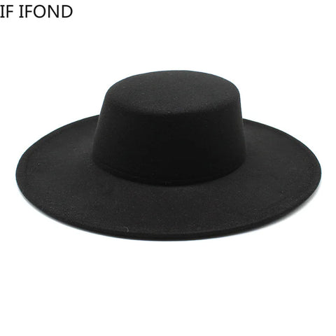 Wide-Brim Felt Hat