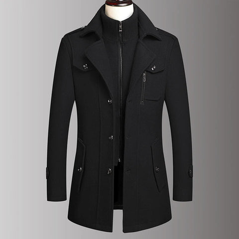Double-Collar Overcoat