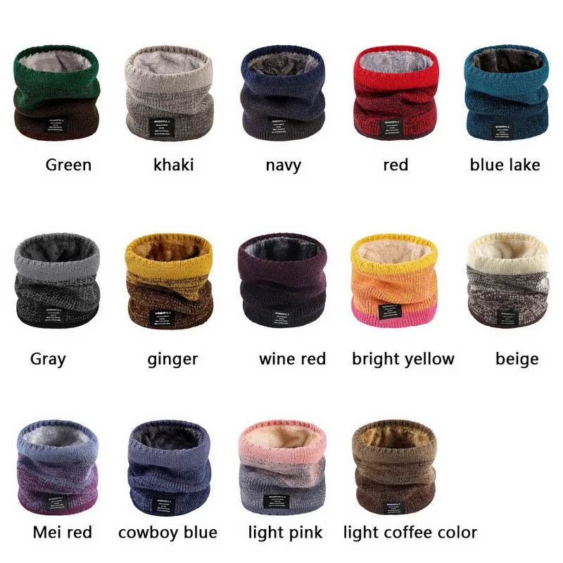 Fleece-Lined Knit Neck Warmer