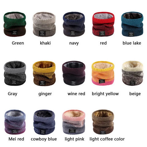 Fleece-Lined Knit Neck Warmer