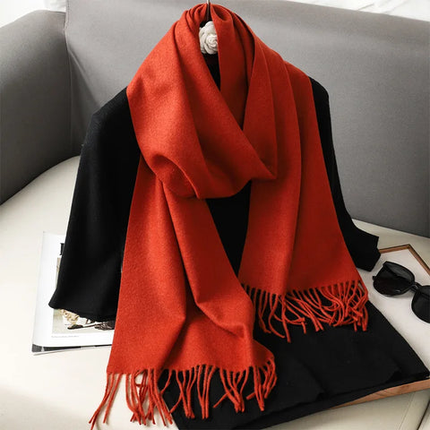 Soft Solid Winter Scarf