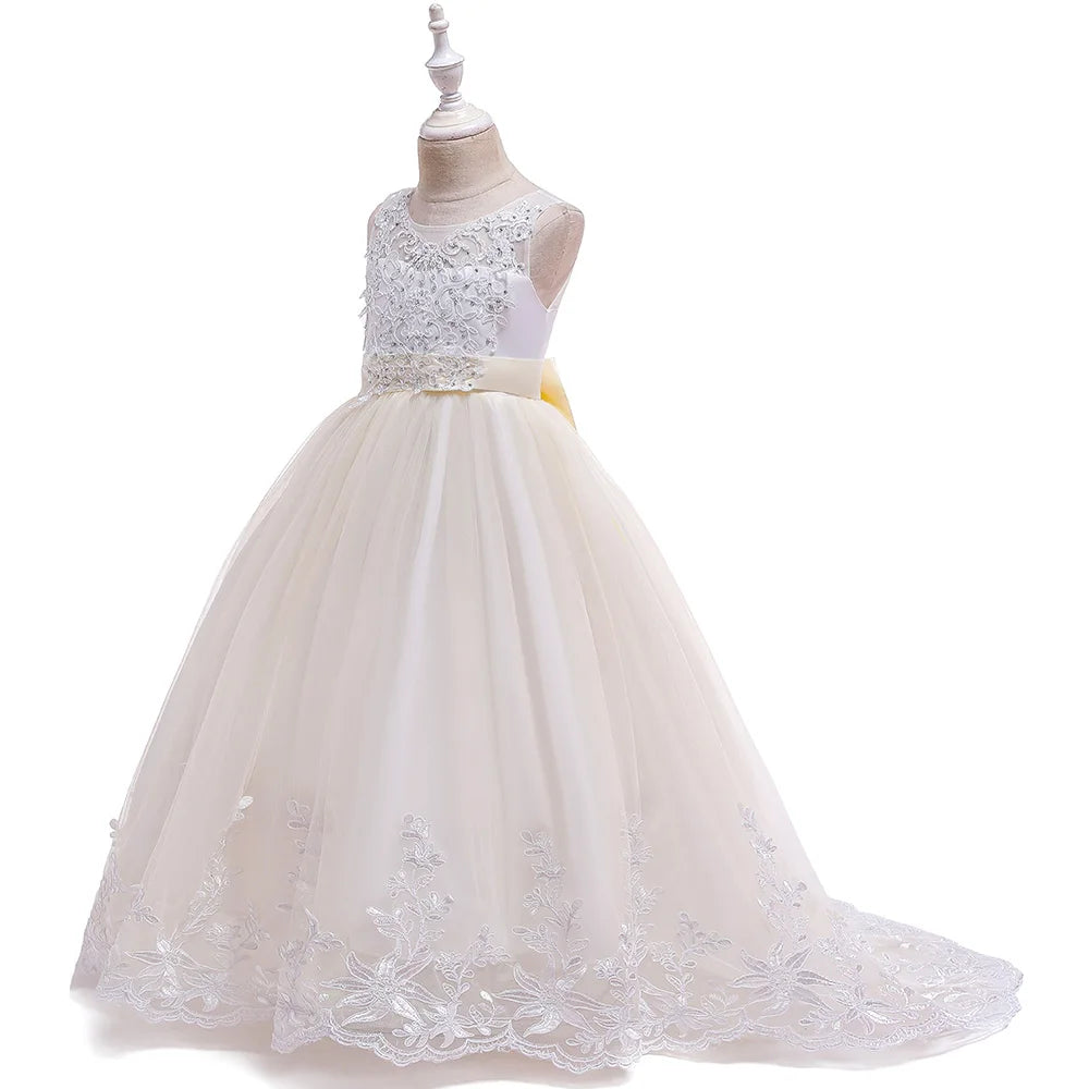 White Lace First Communion Dress