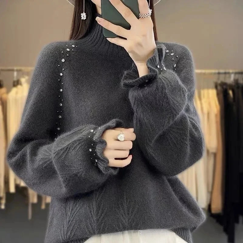 Ribbed Turtleneck Sweater