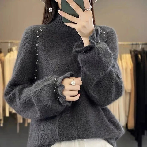 Ribbed Turtleneck Sweater