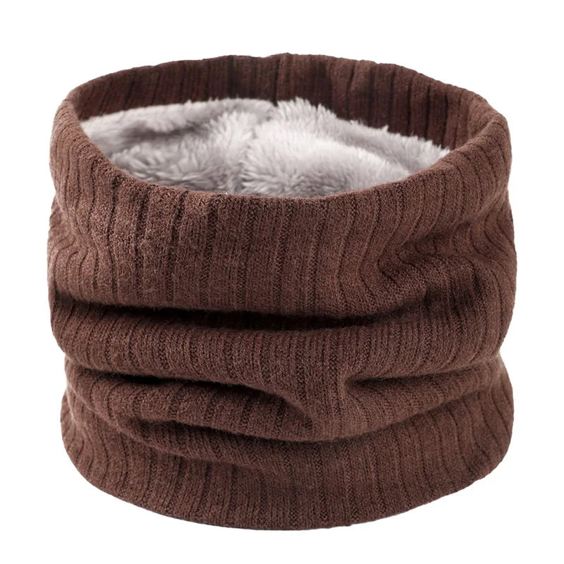 Fleece-Lined Knit Neck Warmer