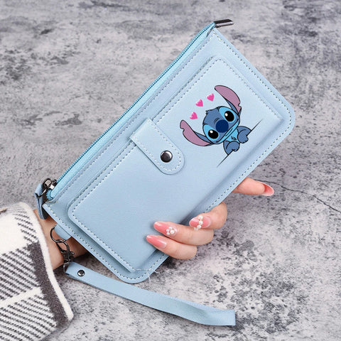 Disney Stitch Wallets for Women Anime Cartoon