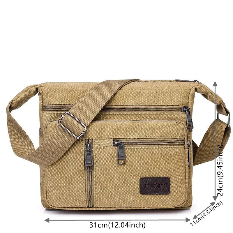 Canvas Messenger Bag