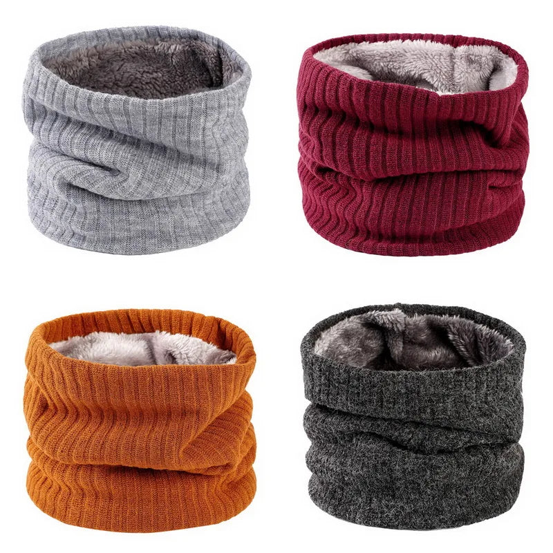 Fleece-Lined Knit Neck Warmer