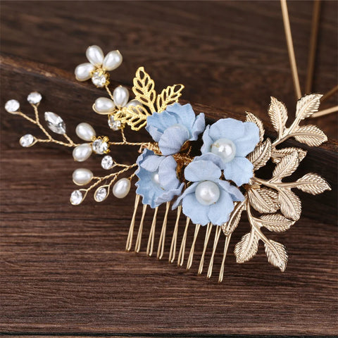 New pearl Crystal Rhinestone Hair Combs