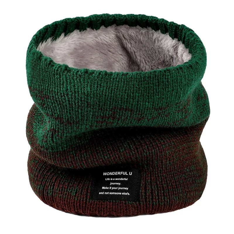 Fleece-Lined Knit Neck Warmer