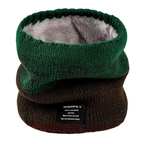 Fleece-Lined Knit Neck Warmer