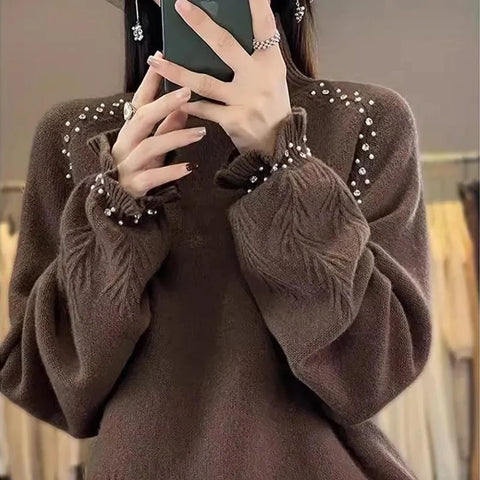 Ribbed Turtleneck Sweater