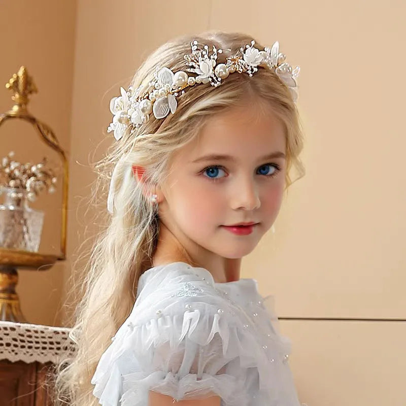 Pearl & Blossom Flower Crown