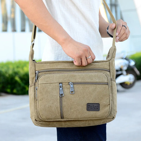 Canvas Messenger Bag