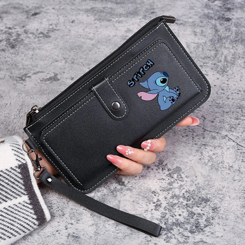 Disney Stitch Wallets for Women Anime Cartoon